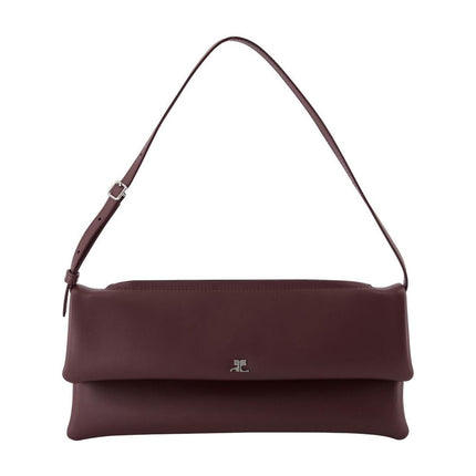 Cuff Clutch - Courreges - Leder - Bordeaux