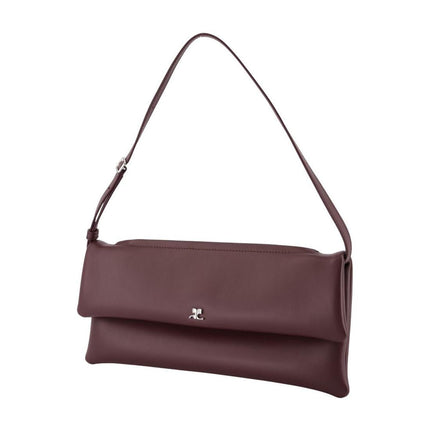 Cuff Clutch - Courreges - Leder - Bordeaux