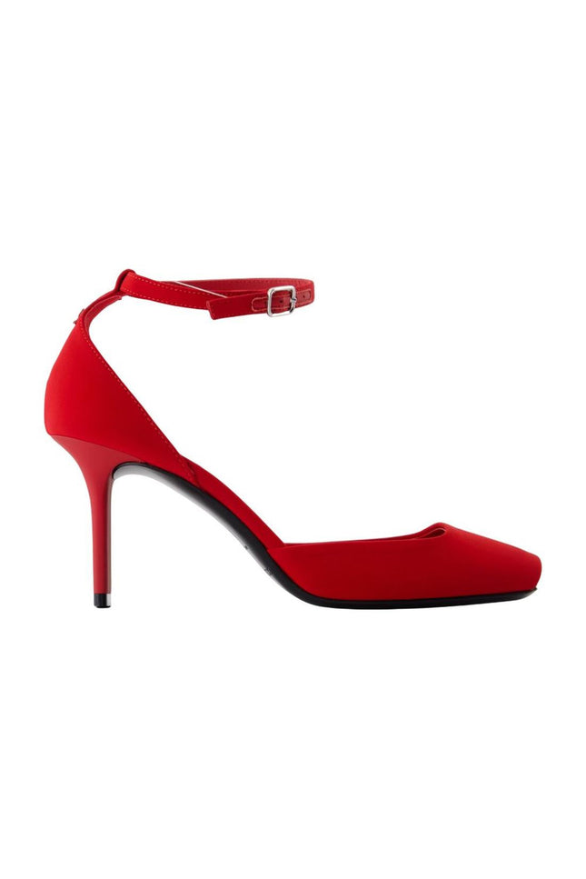 Peep Toe Pumps - Courreges - Jersey - Rot