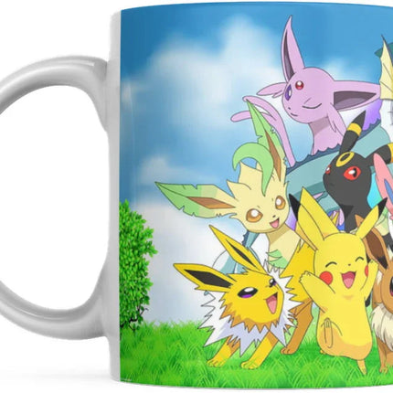 Pokemon Tasse Evoli Nachtara Feelinara Kaffeetasse 325ml Mug Cup Geschenk