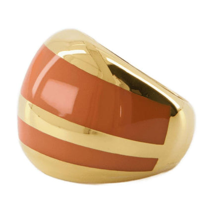 Ring - Aurélie Bidermann - Orange Tamarin - Gold Metal