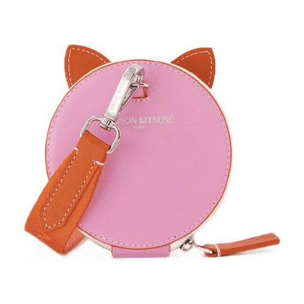 Neck Pochette - Maison Kitsuné - Leder - Orange