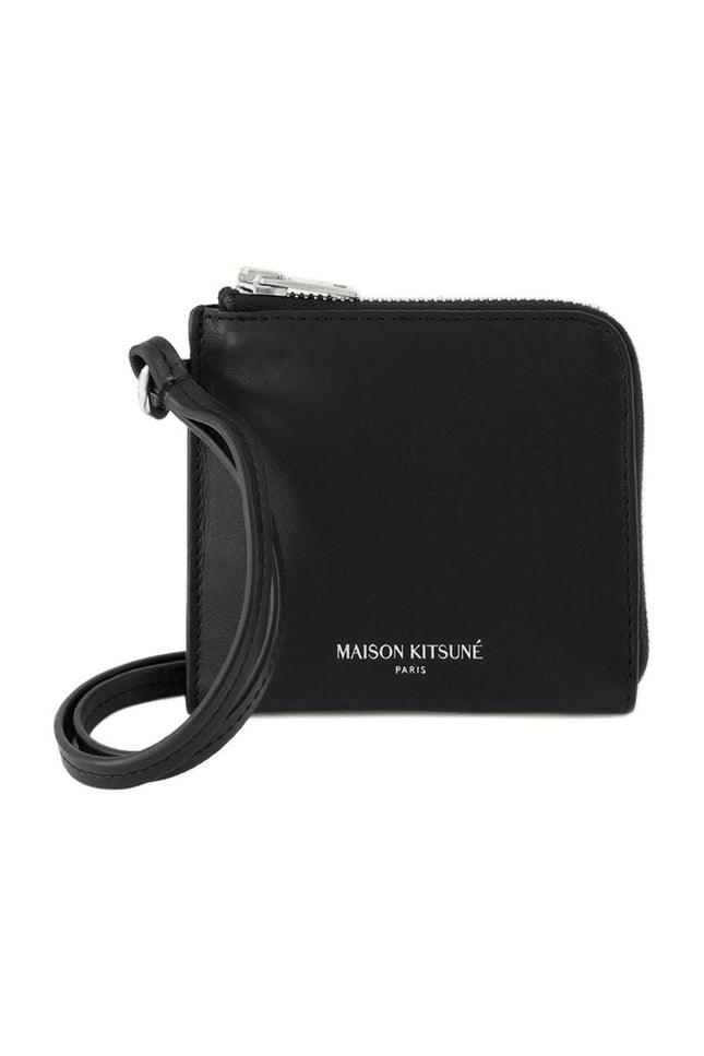 Geldbörse - Maison Kitsune - Leder - Schwarz