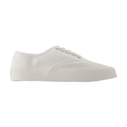 Lace Up Sneakers - Maison Kitsune - Baumwolle - Weiß