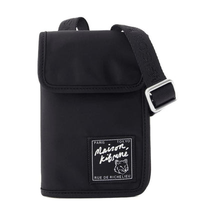 "Neck Pouch ""the Traveller"" - Maison Kitsune - Synthetik - Schwarz"