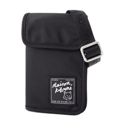 "Neck Pouch ""the Traveller"" - Maison Kitsune - Synthetik - Schwarz"