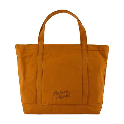 Fox Head Large Cabas - Maison Kitsune - Baumwolle - Braun