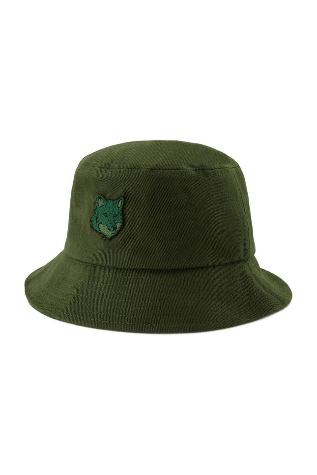 Bob Bold Fox Head - Maison Kitsune - Baumwolle - Grün