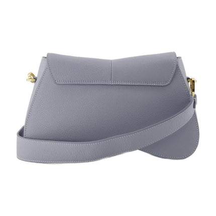 Space Hobo Bag - Elleme - Grey/Blue - Leather