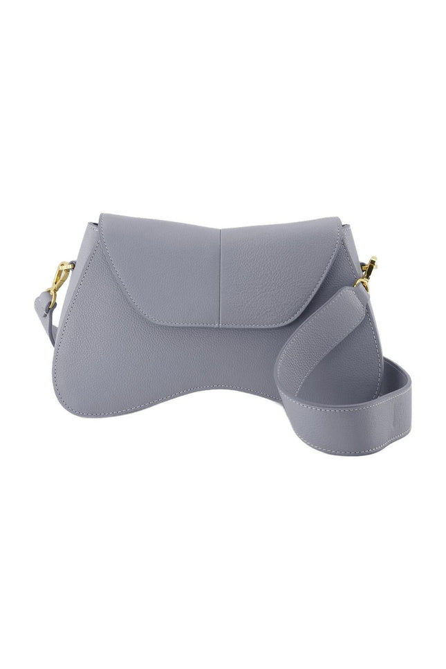 Space Hobo Bag - Elleme - Grey/Blue - Leather
