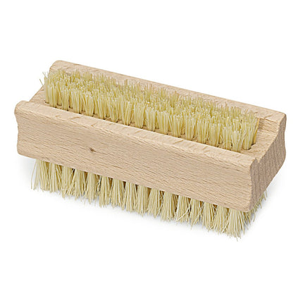 Nölle Profi Brush Handwaschbürste, doppelseitig, 11 cm, Naturfibre, hitzebeständig | 1 Stück