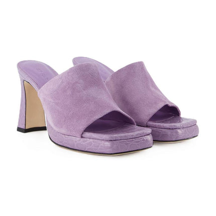 Beliz Mule - By Far - Purple - Leather