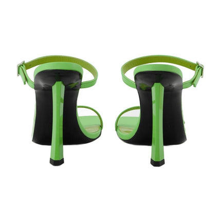 Flick Mule - By Far - Green - Leather