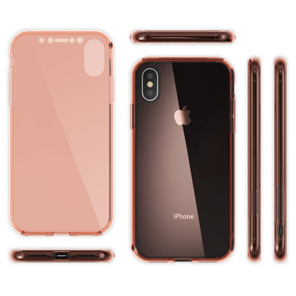 NALIA 360 Grad Hülle für Apple iPhone X XS, Full Cover Rundum Handy Schutz Case