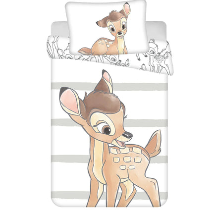 Bambi Kinder-Bettwäsche 100 x 135 cm - weiche Baumwolle