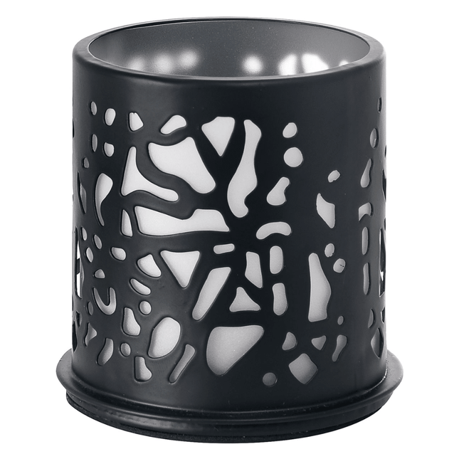 Kerzenhalter aus Metall, 75x75 mm, mit Twine-Dekor - Modernes Design | Packung (1 Stück)