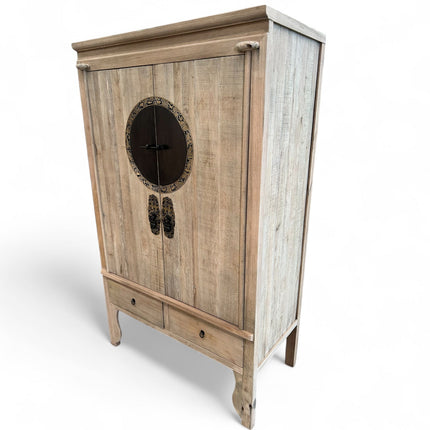 Vintage Asia Chinesischer Schrank Hochzeitsschrank Natur - Art. A502/natural