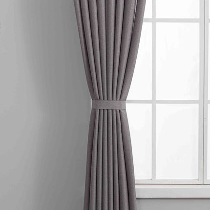 Gardinen-Set 3-teilig S Wien« | 2 Vorhänge Leinenoptik HxB 245x145 cm  und 1 Voile Batist Store HxB 245x300 cm Weiß 1:2 Wellenband  2025100-110S1
