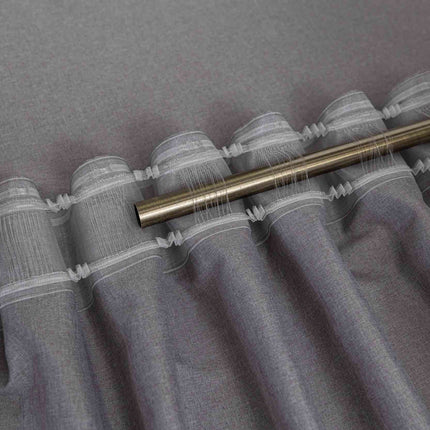 Vorhang Cationic mit Wellenband »Wien« 1:2 Wellenband Bleibandabschluß Knitterarm Wellenfall 2025110