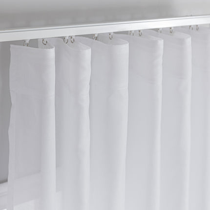 Gardine Voile Batist mit Wellenband »Wien« 1:2 Wellenband Bleibandabschluß Knitterarm Wellenfall 2025100