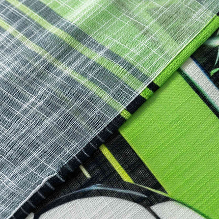 Vorhang Ösen Grobfaser »Seoul Collection« Digital Druck Ösen Gardinen Linenlook-Struktur Halbransparent Blickdicht 2024120