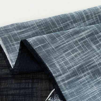 2er Set Vorhang Ösen Grobfaser »Seoul Collection« Digital Druck Ösen Linenlook-Struktur Halbransparent Blickdicht Gardinen