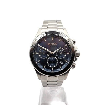 Boss Hero Chronograph 1513755 Herrenuhr Edelstahl Silber Neu OVP