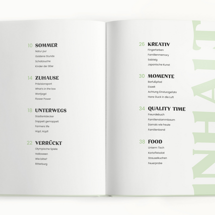 Challengebuch für Familien