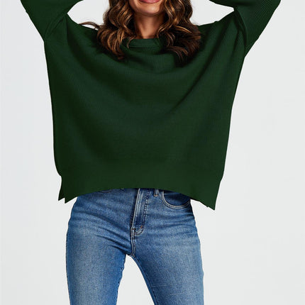 Oversized Jumper Top In Green