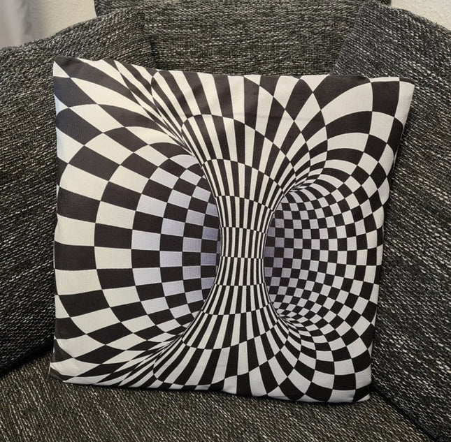 SEO. 3D Druck Designer Kissenbezug Schwarz - weiße Säule - 45cm x 45cm - Linkreich