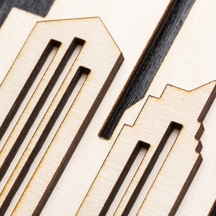 SEO. 3D Wandbild aus Holz Skyline Berlin 2017 - Linkreich