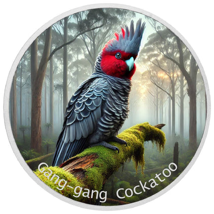 2026 Australia 1oz 9999 Silver BU The Gang-gang Cockatoo Colourized