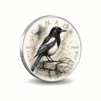 2025 Canada 1oz 9999 Silver BU The Collector of Secrets Colourized