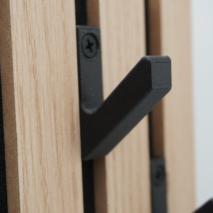 SEO. 3er - Set Garderobenhaken für Momento / Denpanels Akustik Paneele - 13mm inkl. Schrauben - Linkreich