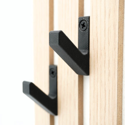 SEO. 3er - Set Garderobenhaken für Momento / Denpanels Akustik Paneele - 13mm inkl. Schrauben - Linkreich
