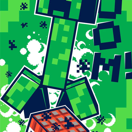 Minecraft Creeper TNT Handtuch Strand Badetuch 70x140cm