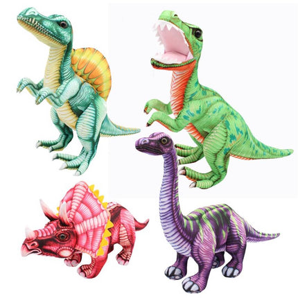 SEO. 4 Dinosaurier Kuscheltiere - 20cm weiches Plüschtier Stofftier Dino - Linkreich