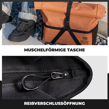 4 - in - 1 Fahrradtasche für Brompton Magnetverschluss 8 - 10L (Fahrradtaschen) kaufen bei Linkreich – Jetzt entdecken!