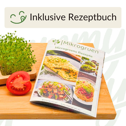Microgreens Anzuchtset - Echtholz Traum