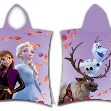 Frozen Kinder Poncho weicher Poncho kuschelig 50 x 110 cm Kuscheldecke