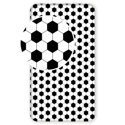 Fußball Spannbettlaken - 90x200 cm Bettbezug Einzelbett Matratzenbezug