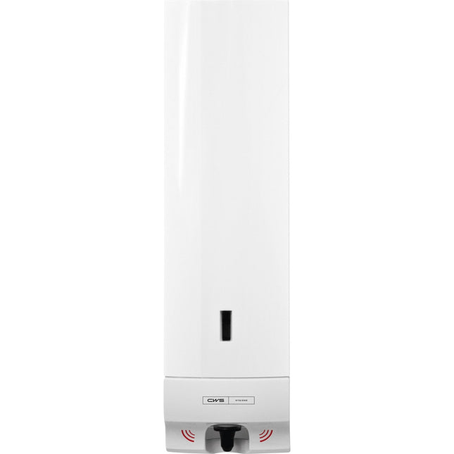 CWS ParadiseLine Seifenschaumspender Foam Slim Non-Touch inklusive Panel Weiß | 1 Stück