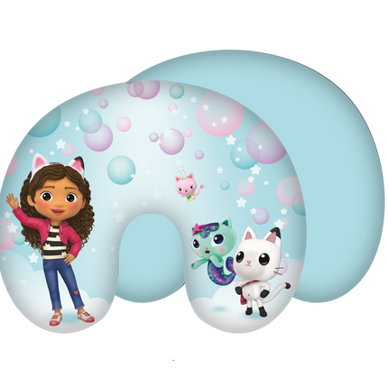 Gabby´s Dollhouse Puppenhaus Nackenkissen Reisekissen Nackenhörnchen 28cm x 33cm