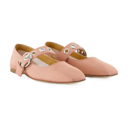 Uma Eyelet Ballerinas - Aeyde - Seide - Rosa