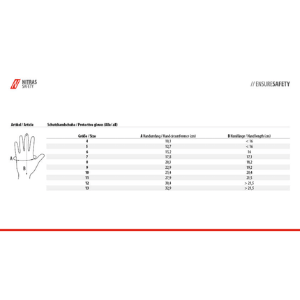 NITRAS SKIN FLEX Strickhandschuhe, Spezial-Stretch-Strick, grau, teilbeschichtet