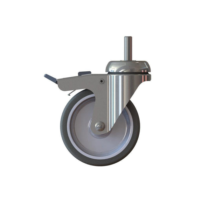 TASKI Trolley Rad 100mm mit Bremse, Rad für den TASKI Trolley, lenkbar, 100mm, mit Bremse | Packung (1 Stück)