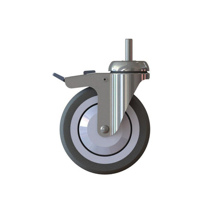 TASKI Trolley Rad - Teppichböden, mit Bremse, Rad für den TASKI Trolley, lenkbar, 125mm, für Tepichböden, mit Bremse | Packung (1 Stück)