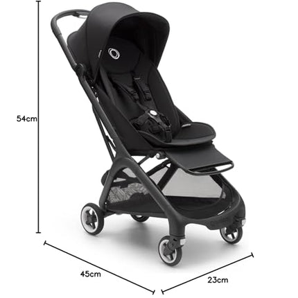 Bugaboo Butterfly ultrakompakter Reise-Kinderwagen, klein & leicht, einhändig faltbar und einfach zu lenken, ergonomischer City-Buggy für Babys ab 6 Monaten, mit viel Stauraum, Forest Green