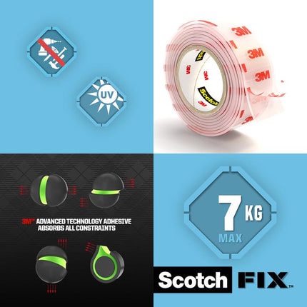 Scotch-FIX™ Transparentes doppelseitiges Montageband 4910C