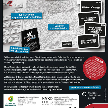 MicroMacro: Crime City 3 – All In (Edition Spielwiese)